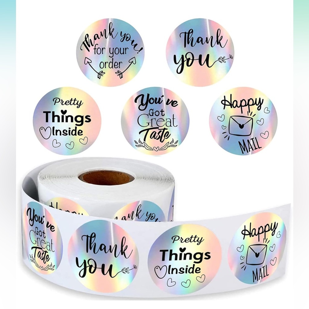 NEW THANK YOU ORDER STICKERS 500 CT